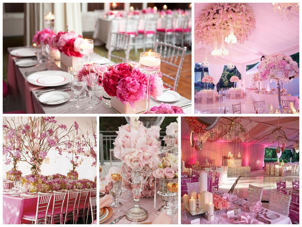 Pink shop wedding theme