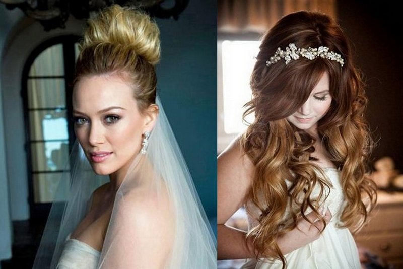 Image of wedding hairstyle oval face