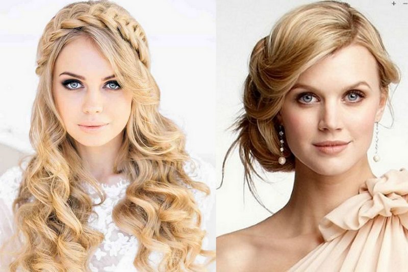 Image of wedding hairstyle for big forehead