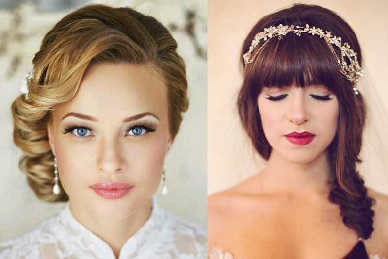 Photo for wedding hairstyle oval face